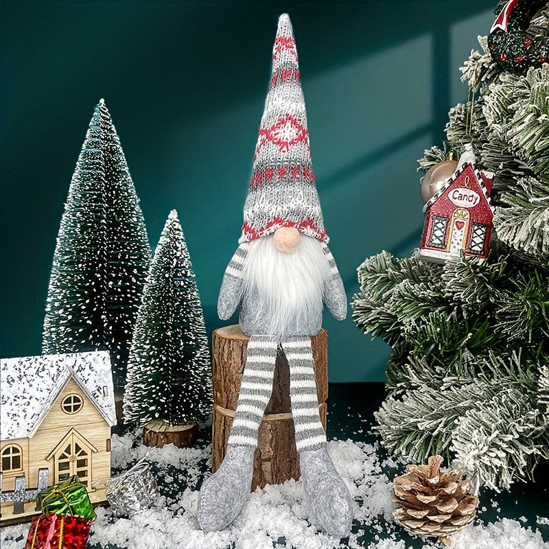 Add holiday cheer with a Christmas faceless old man decoration, measuring 36.07x8.89 cm, for your home decor.