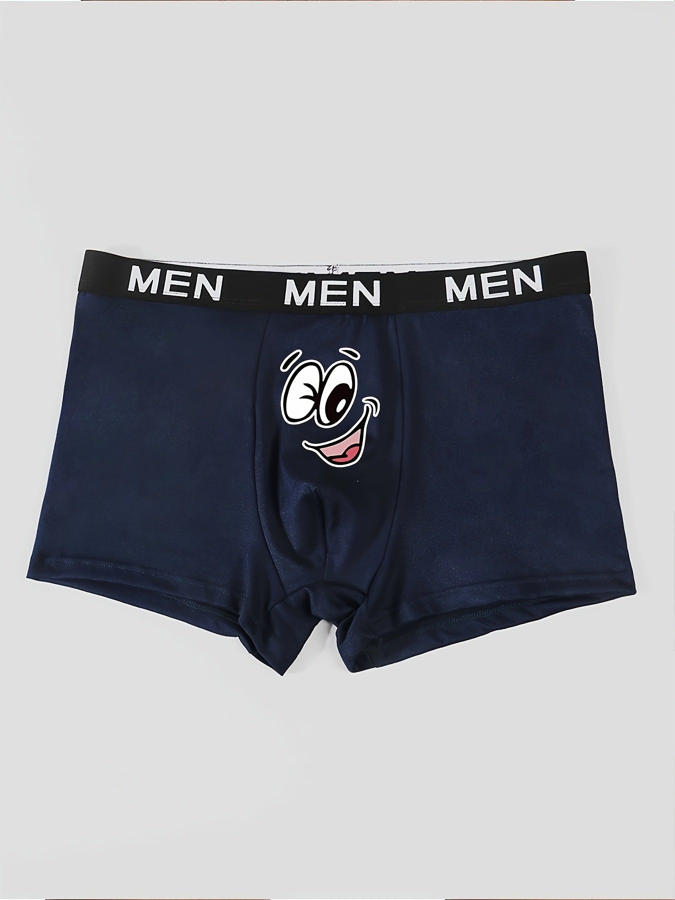 Men's breathable and thin boxer shorts with cute print for comfort.