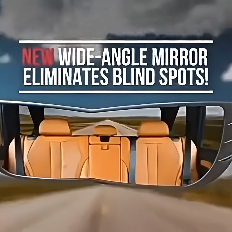 1pc car blind spot mirror for enhanced visibility made of durable ABS material, with quick tool-free disassembly and assembly.