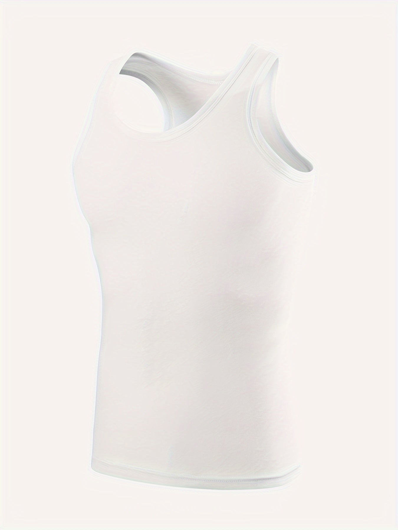 3 Men's Cotton Tank Tops: Breathable, Comfortable, Sleeveless, Slim Fit for Gym & Casual Wear, Easy-Care, All-Season