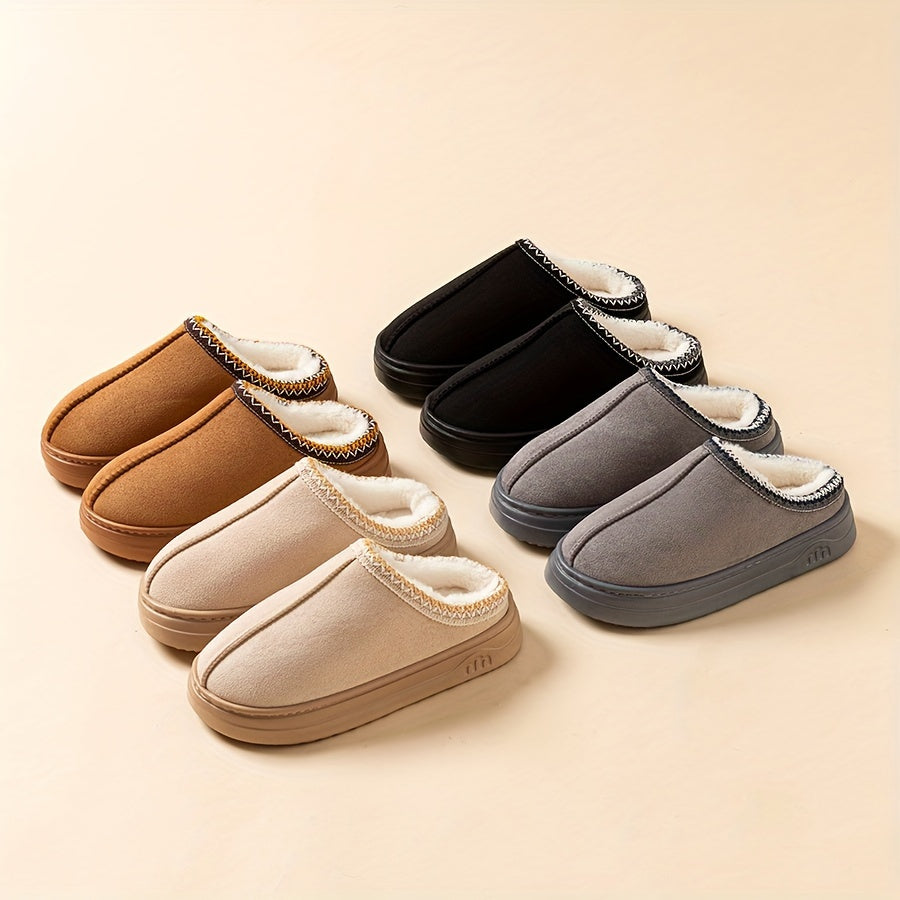 Stay warm and cozy with our unisex winter slippers. Corduroy material, non-slip sole, breathable comfort, universal fit, and fabric liner ensure maximum warmth and comfort. Perfect for