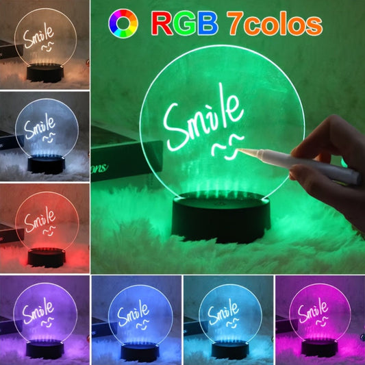 LED Drawing Night Light for Room Decor, featuring a 3D Illusion Table Lamp with 16 Color Changing Options, Touch Control, made of Plastic Material. Specifically designed for decoration purposes, this light can be powered by Dual USB or batteries