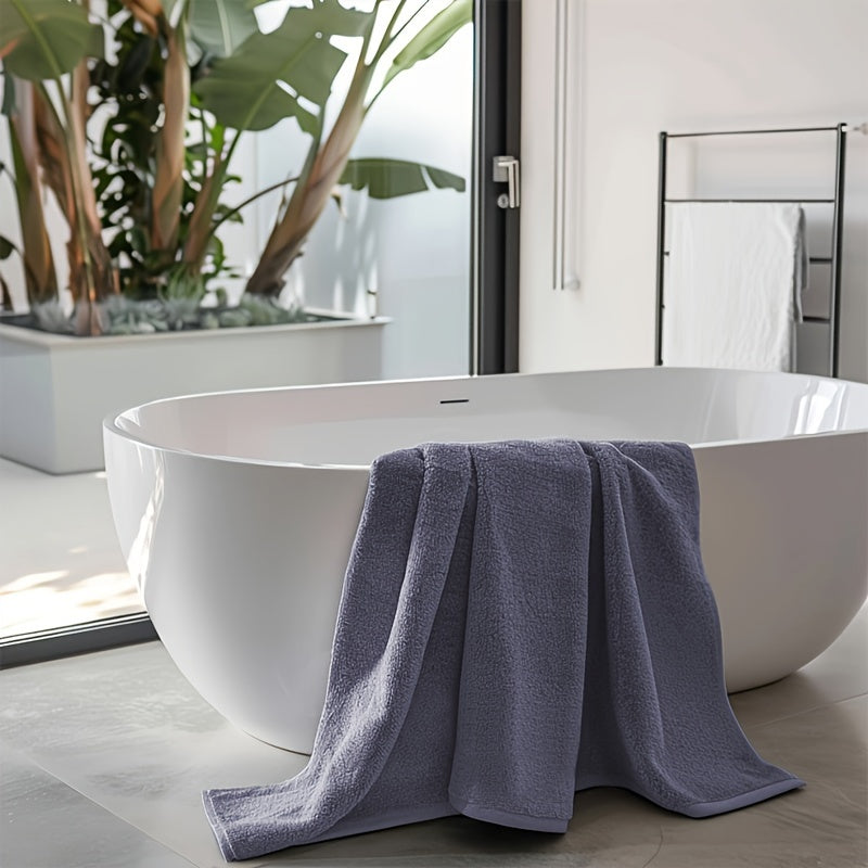 1pc Oversized Bath Towel, Absorbent, Quick-drying, Super Soft & Skin-friendly, Ideal for Home Bathroom