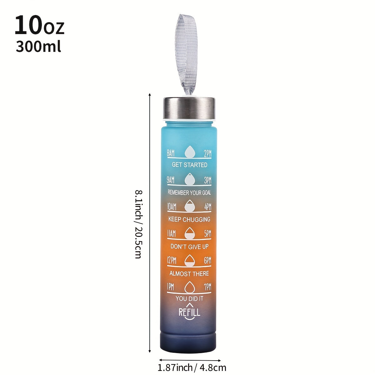 1pc Motivational Water Bottle for outdoor activities and as a birthday gift.