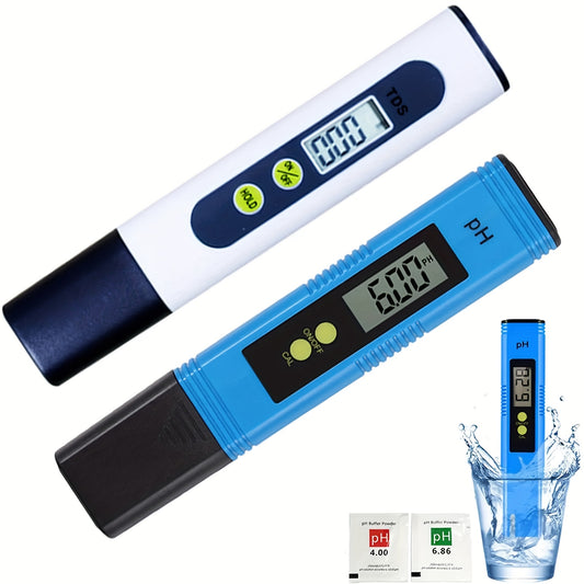 PH TDS Meter Digital Tester Pen for Monitoring Water Quality in Aquariums, Pools, and Spas.