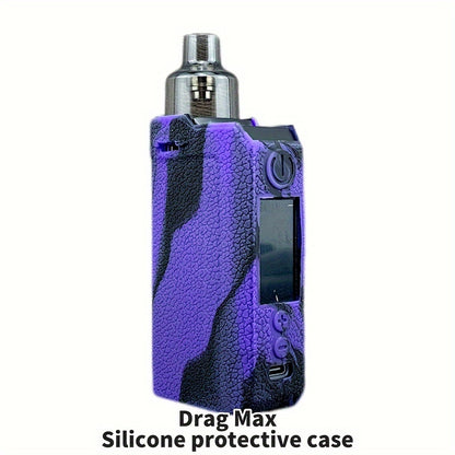 DRAG MAX Silicone Protective Case: Textured Soft Shell, Shockproof Cover for Voopoo E-Cigarettes