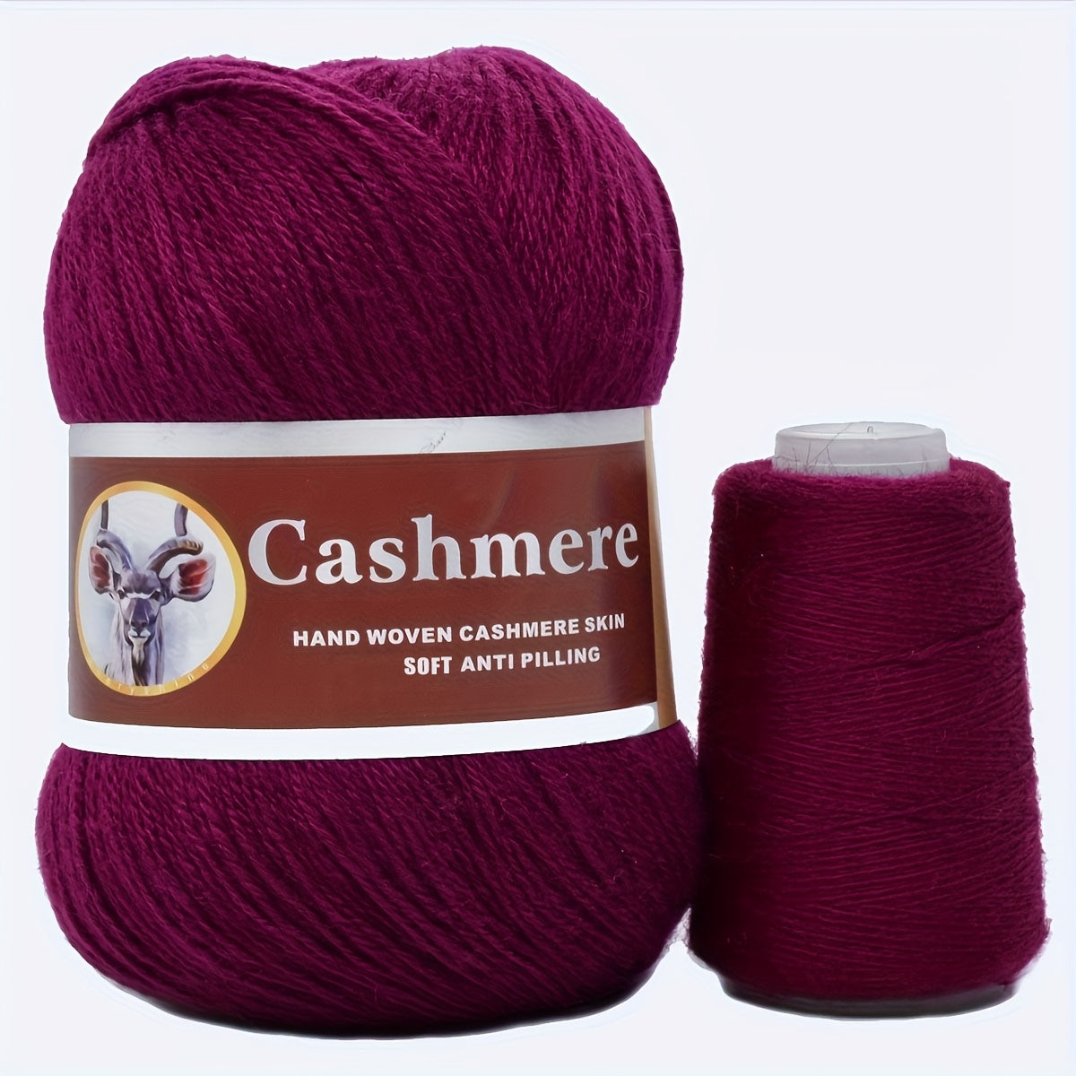 5 hand-woven cashmere blend yarns, 70% pure cashmere, 320m/350yd each in large (50g) & small (20g) skeins. Soft, anti-pilling for crochet & knitting. Ideal for scarves, sweaters, shawls in