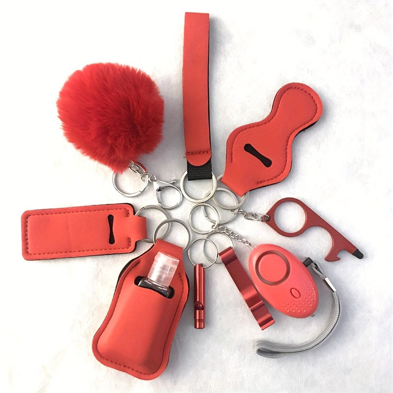 Complete Safety Set with 10 Pieces: Personal Alarm and Protective Accessories - The Perfect Birthday Gift for Women