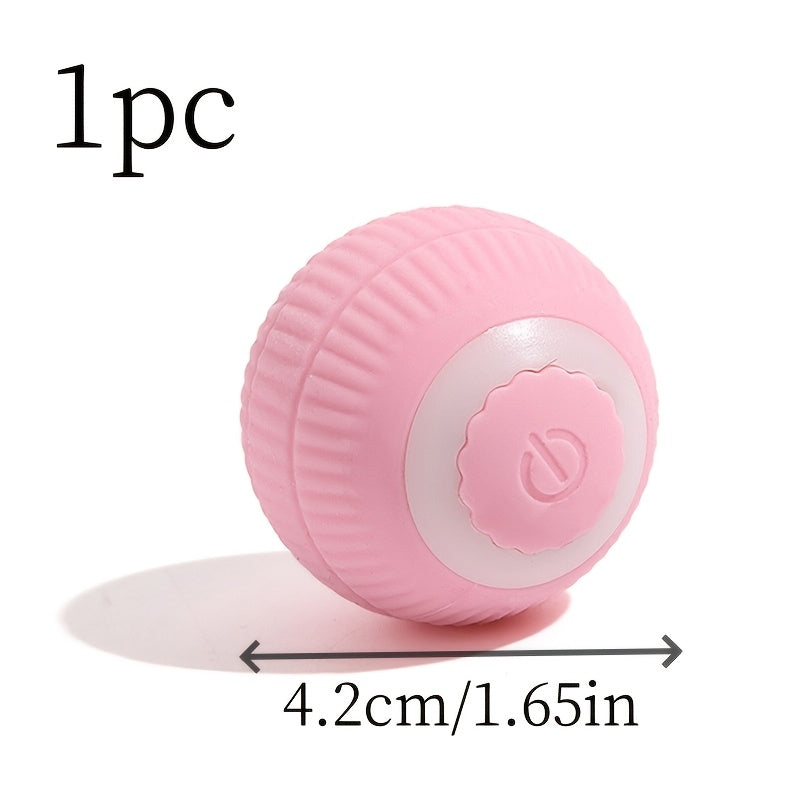 USB Rechargeable Electric Cat Ball - Interactive Toy for Cats and Dogs, ABS Material, Perfect for Play