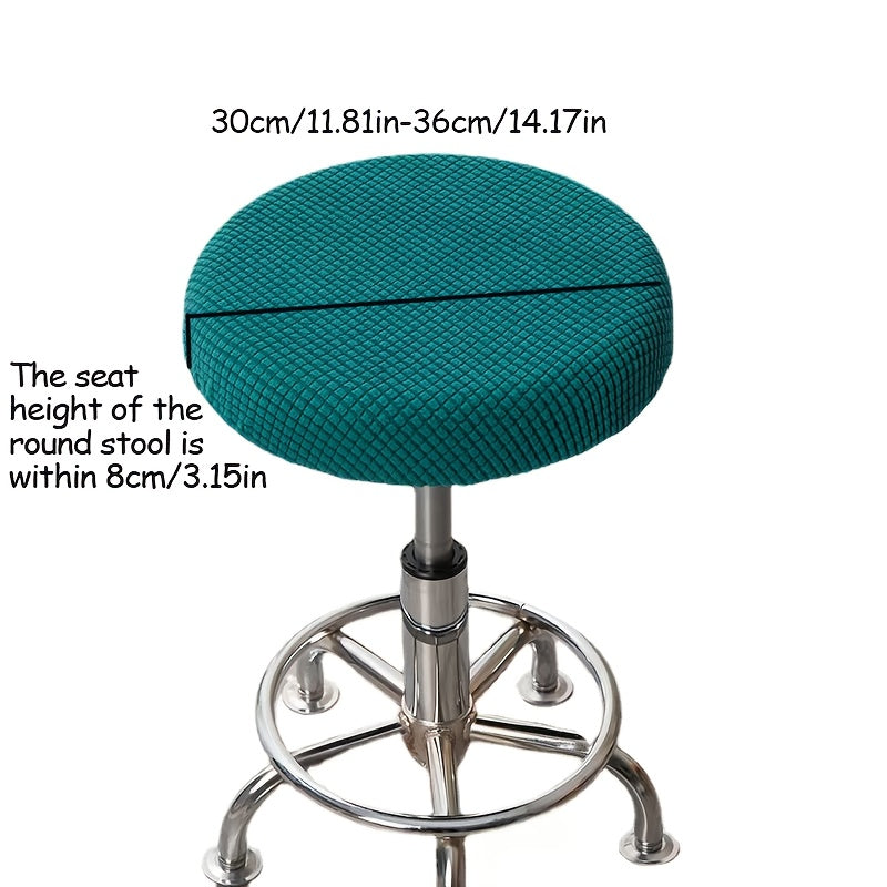 Adjustable round stool cover, removable and washable chair protector - perfect gift for Christmas or New Year