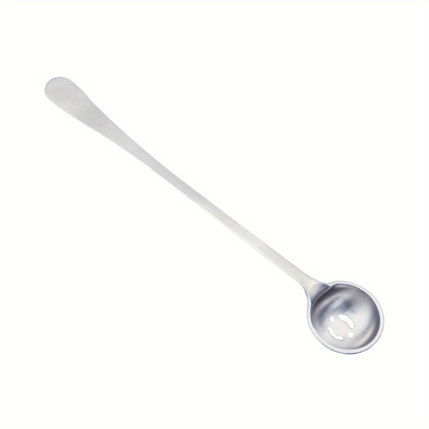 1pc Stainless Steel Olive Spoon with Drain Hole, Long Handle, Slotted Serving, Cherry Spoon, and Olive Strainer, Great for Jar Serving in the Kitchen.