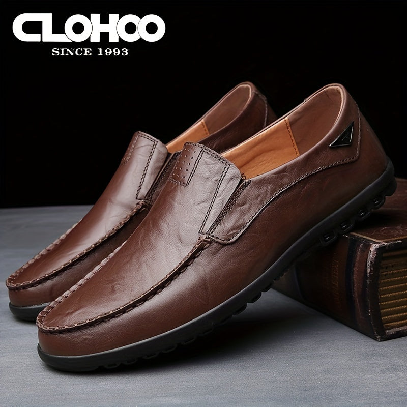 CLOHOO Men's Handmade Loafers in Assorted Colors