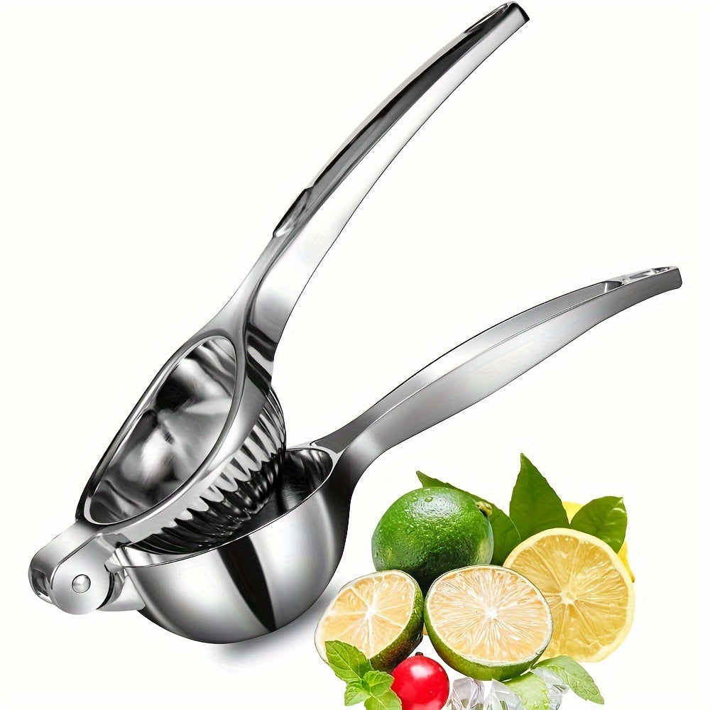 Large Heavy Duty Premium Lemon Squeezer, Stainless Steel Handheld Juicer for Citrus, Manual Hand Press Lime Juicer, Bar Tool for Fresh Citrus Juice