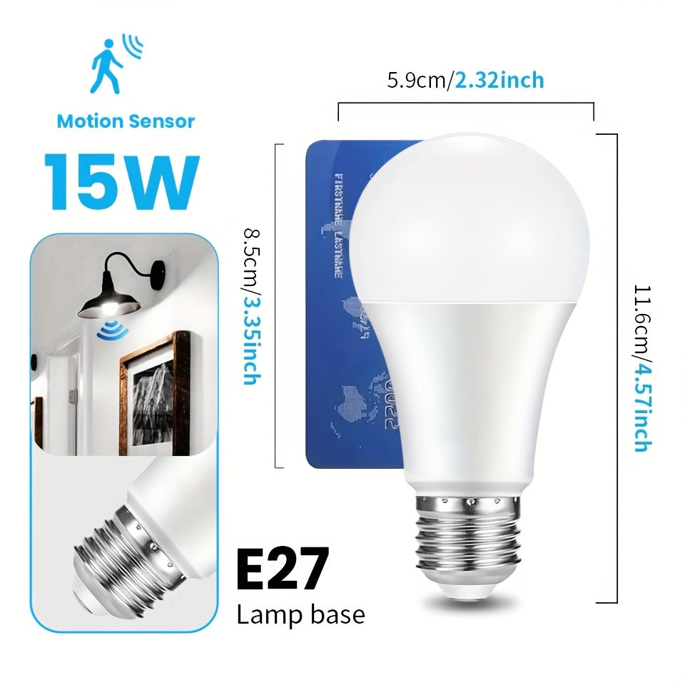 220V 15W Motion Sensor Light Bulb (1-24pcs)