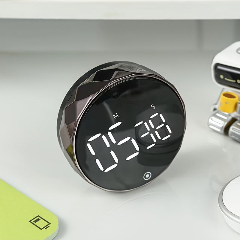 Digital Kitchen Timer with Loud Alarm, Magnetic Countdown Cooking Timer, Electronic Teacher Timer - Requires 3 AAA Batteries (Not Included). Household Accessory made of Plastic.