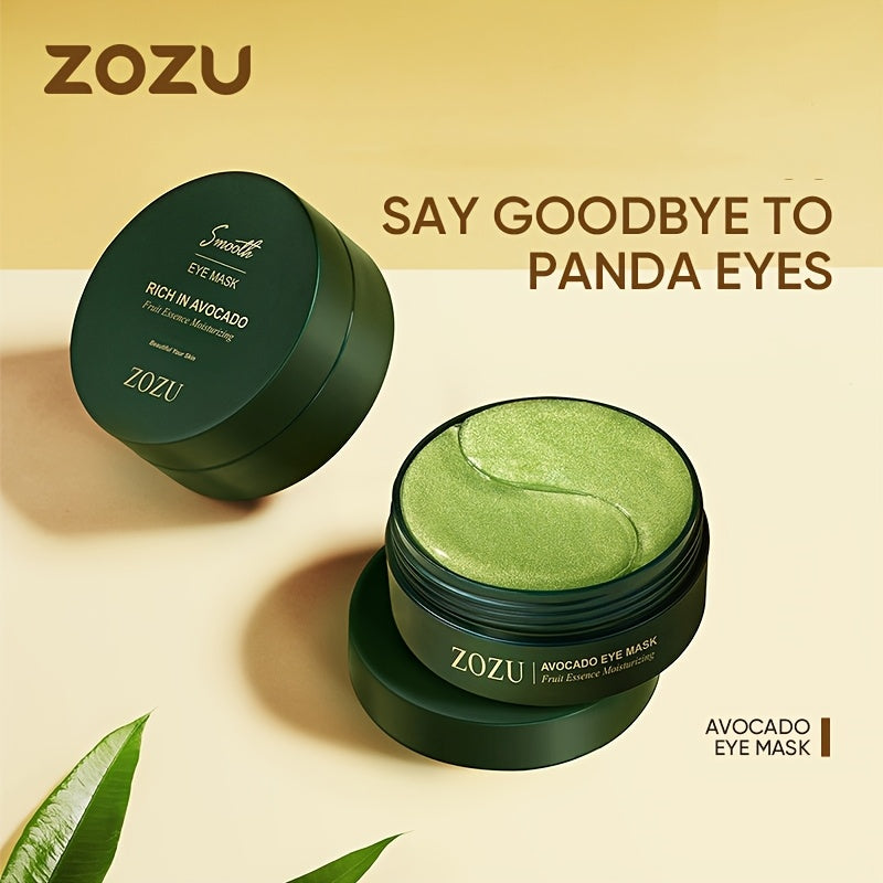 ZOZI Unisex Adult Avocado Eye Mask: Moisturizing, Alcohol-Free, Suitable for All Skin Types, with Fruit Essence for Smooth Skin.