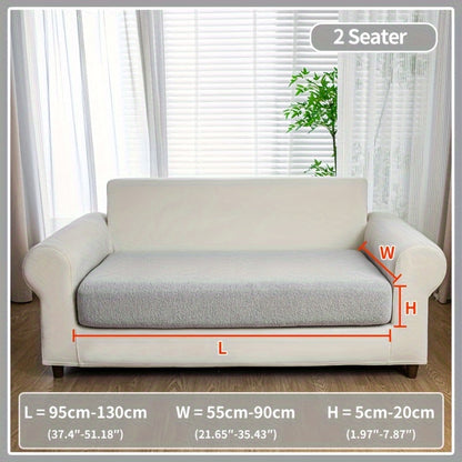 Waterproof stretch sofa cover for all seat sofas, with a modern non-slip design, pet-friendly, and fits L-shaped sofas.