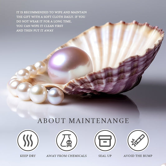 Give your loved one a special treat with this must-have gift box containing a stunning S925 silver pendant necklace featuring a 13-14mm round natural freshwater pearl. Each necklace is unique, with variations in natural pearls, shapes, and colors. The