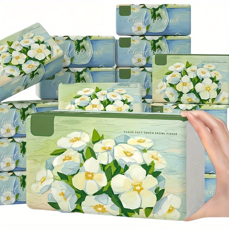 320 sheets each, this 4-pack of 5-ply premium paper towels is dye-free, absorbent, and durable. These soft facial tissues are perfect for use in the home, car, dorm, office, or outdoors. Each sheet is dispensed individually for convenience. A must-have