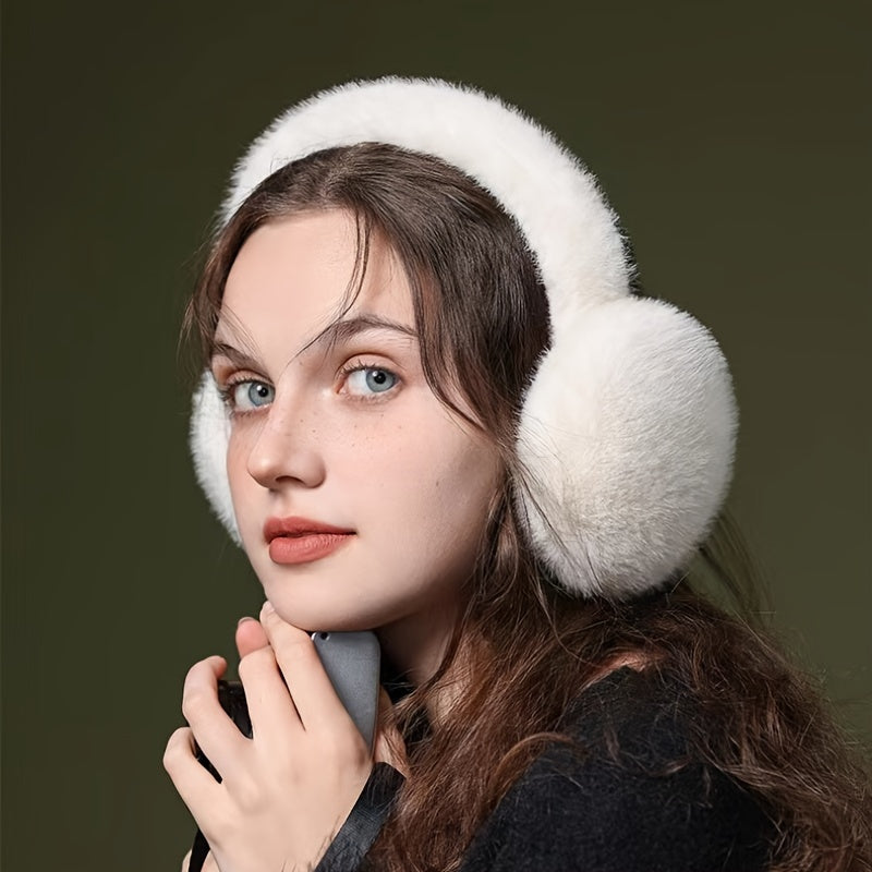 Cosy Ear Protectors for Autumn and Winter - This versatile accessory is perfect for riding, commuting, or simply keeping warm. Made from thick imitation mink plush, these large ear covers will keep you stylish and snug all season long.