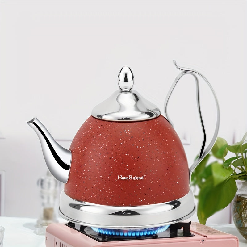 Gas Stove Kettle, Stainless Steel Water Boiling Pot with Magnetic Base for Induction Cooker - Household Kitchen Supplies 1pc