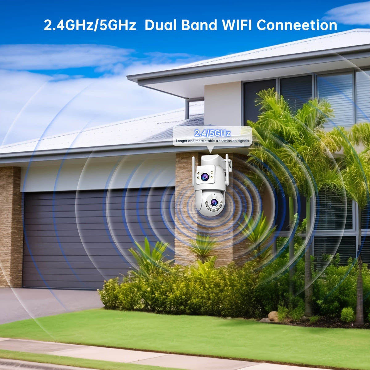 Experience advanced home security with our Outdoor HD two-way video call feature, closed-circuit TV monitor, remote access via your mobile phone, 360-degree photography, full-color night vision, two-way video communication, built-in Wi-Fi hotspot, simple