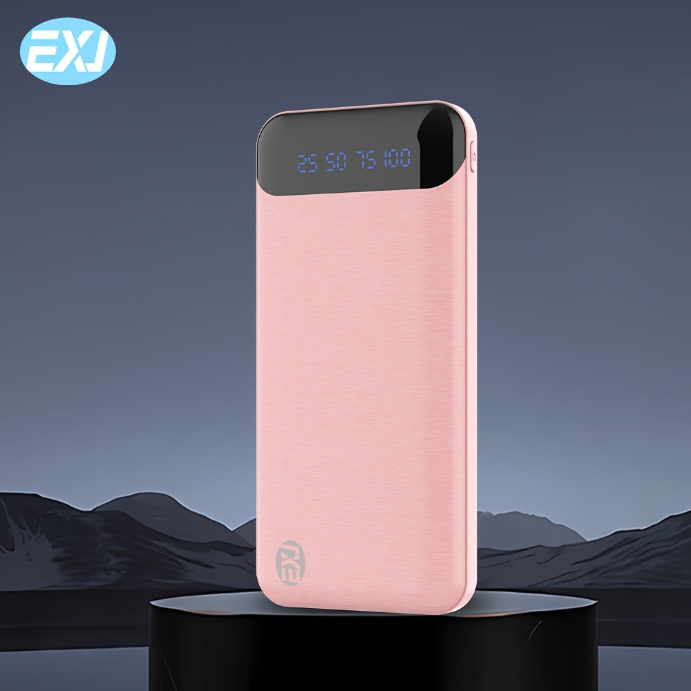 EXJ Power Bank с емкостью 20000Mah/10000Mah, быстрой зарядкой, цифровым дисплеем и совместимостью с моделями iPhone 13-16, iPad, Google, Samsung, Apple, LG и Huawei.