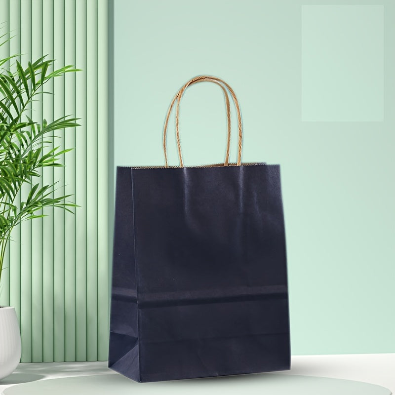 100 pieces of high-end Kraft paper bags for various uses, measuring 15cm x 8cm x 21cm.