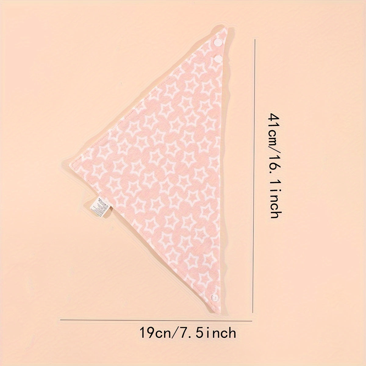 Set of 5 Triangle Bibs crafted from 100% Cotton, featuring Double-Layers with Snap closures, ideal as Mouth Covers for Spring and Autumn seasons.