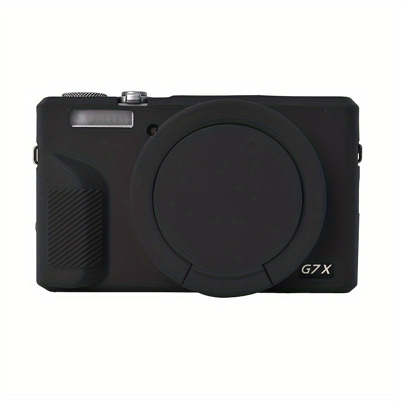 Soft silicone protective cover for Canon Powershot G7 X Mark III with removable lens cover (no camera included)