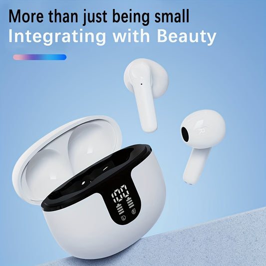 Wireless in-ear headphones with HIFI sound quality, omnidirectional stereo, low latency, automatic connection, high-definition noise reduction, large battery capacity, long battery life