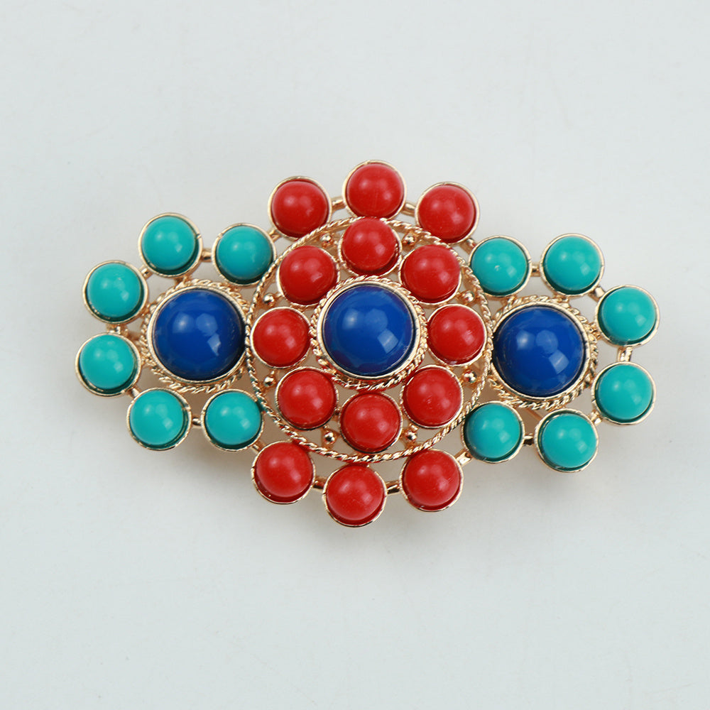 Unique Ethnic Style Lotus Flower Brooch with Irregular Shape - Stylish Accessory for Jackets, Dresses, Hats - Perfect for Fashion Coordination