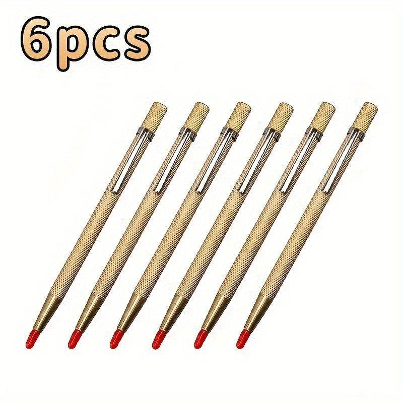 2 Diamond Pen Point Carbide Scriber Pens for Precision Cutting in Metalworking, Woodworking, Glass, Tile, Metal, and Wood.