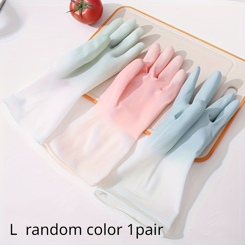 Versatile Household Cleaning Gloves for Kitchen - Durable, Waterproof, and Reusable Dishwashing Gloves with Non-Slip Grip. Perfect for Laundry and Housework. Essential Cleaning Tool for Living Room and Kitchen. No Electricity or Batteries Required.