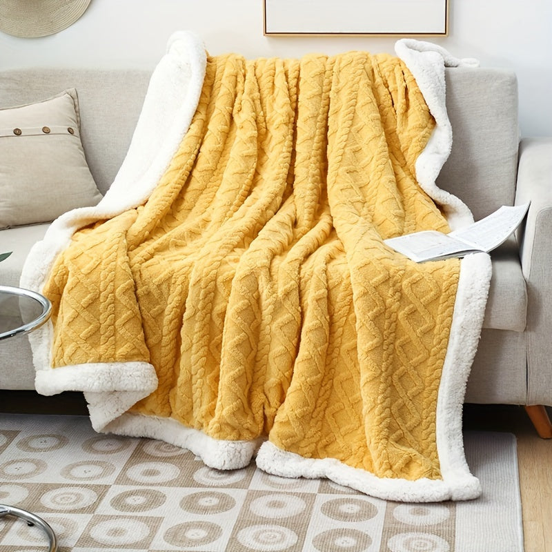 Soft and cozy Taffeta Solid Color Blanket perfect for cuddling up on the couch, in the office, or while camping and traveling. This versatile throw blanket is a great gift for all seasons.