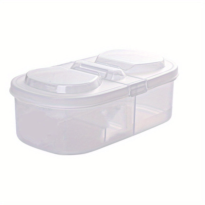 Plastic Refrigerator Storage Box for Cheese, Butter, Fruit, and Vegetables - Double Flap Fresh-keeping Container for Food Storage in Home Kitchen.