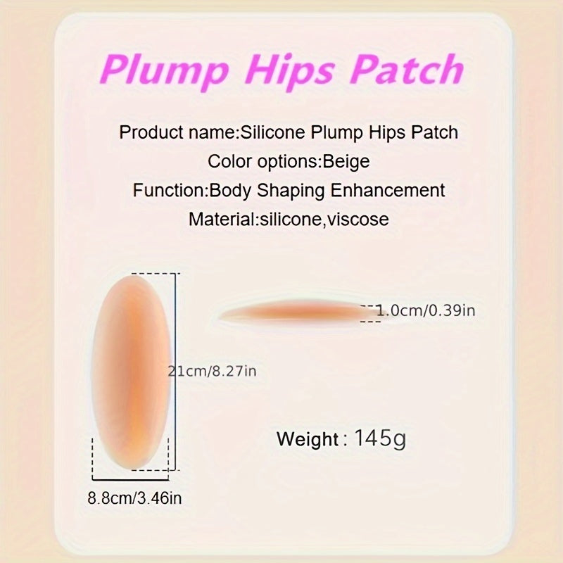 Reusable silicone hip pads for women's lingerie and underwear, giving the appearance of plump hips.