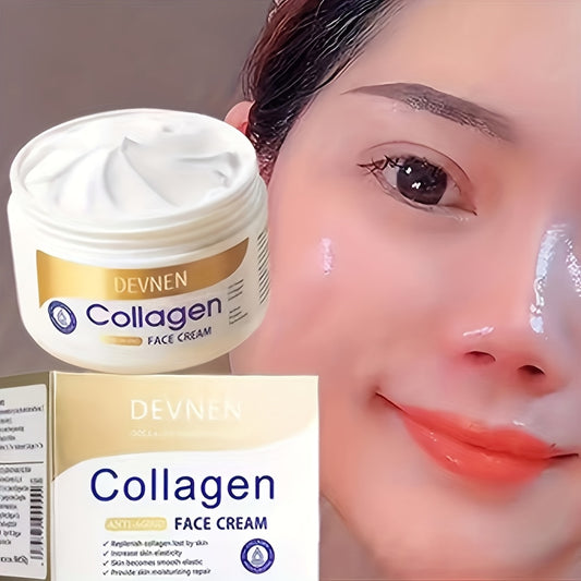 100g Collagen Face Cream for Day & Night, Moisturizes, Brightens, and Contains Retinol.