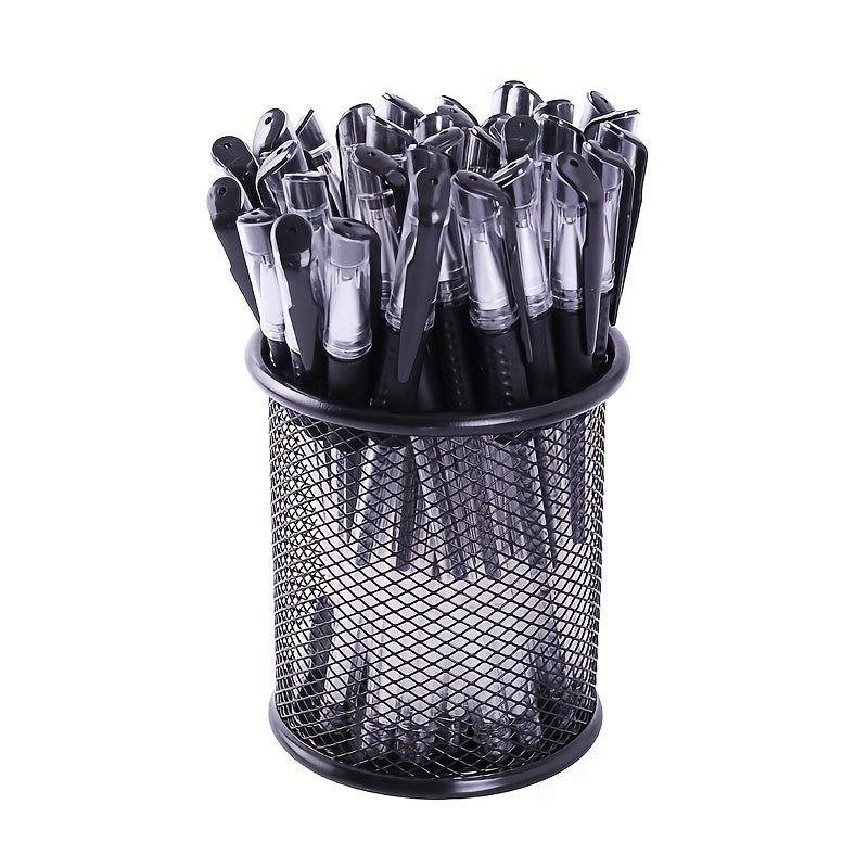 23pcs Black Gel Pen with 0.5mm Needle Tube Head for Business, College, High School, and Office Use