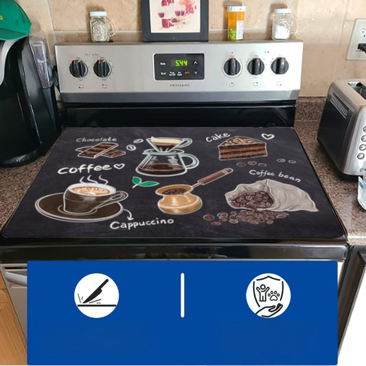 Protect your kitchen stove top with this multifunctional cover measuring 72.39x52.07cm. Made of heat-resistant and scratch-proof natural rubber, this cover is designed for electric and glass cooktops. It is dishwasher safe and comes with an anti-scratch