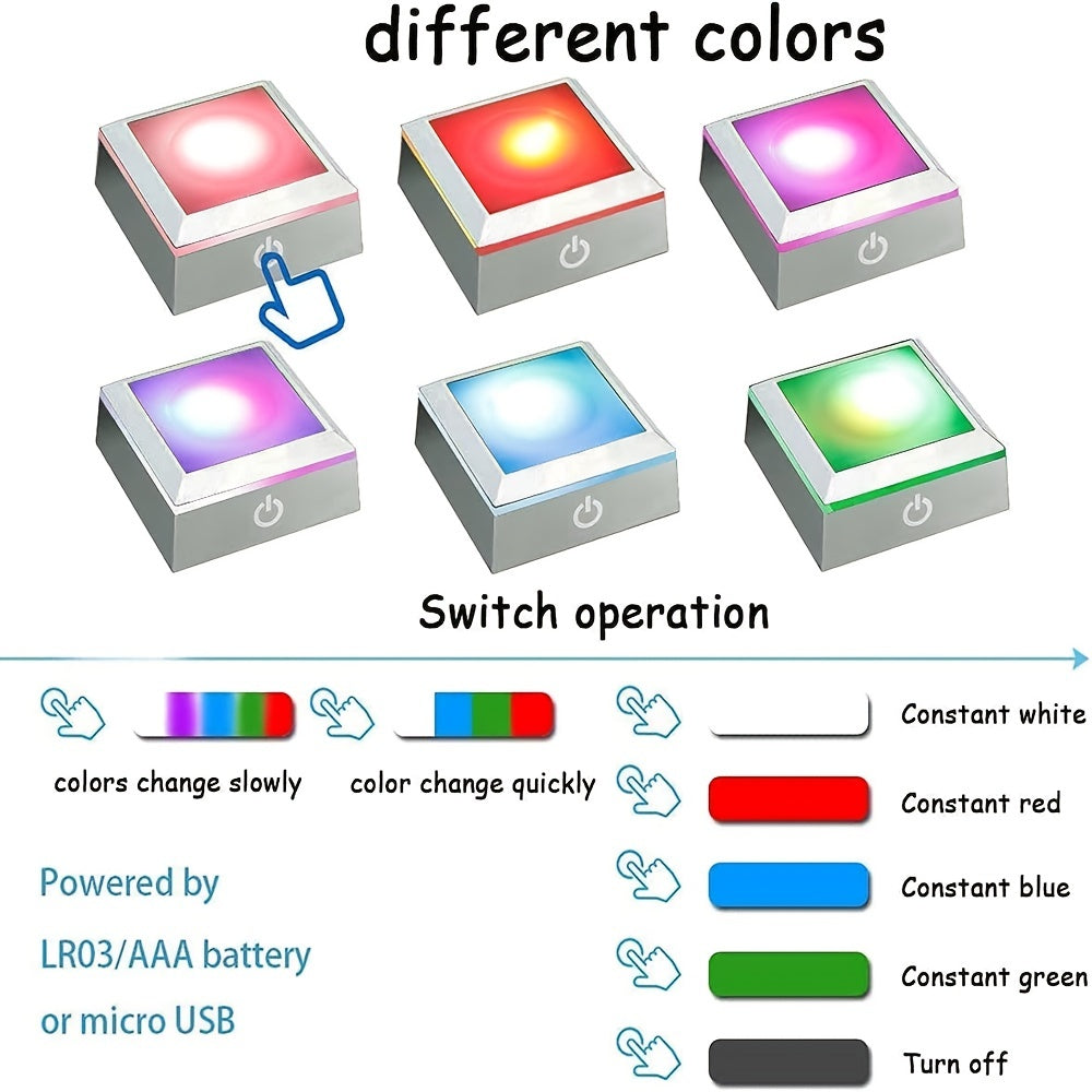 LED bilan 3D kristal xoch tungi chiroq, nasroniy do'stlar uchun mukammal sovg'a. O'lchamlari: 3.15*1.97*1.97 dyuym.