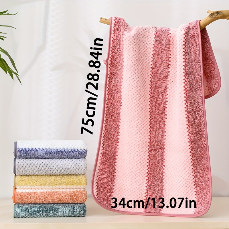 Modern geometric-patterned face towel made of 280gsm knit fabric, super absorbent and quick-drying. Ideal for home, bathroom, or hotel use. Features soft, non-shedding, fade-resistant material with a space theme. Perfect for Thanksgiving gift or as an