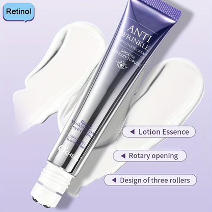 Smooths wrinkles, firms and tightens skin with eye cream essence.