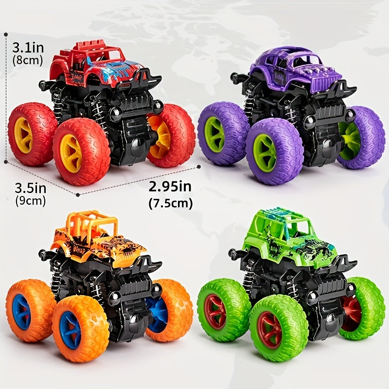 Inertia Off-Road Toy Climbing Car Model for Youngsters with Four-Wheel Drive and Random Patterns.