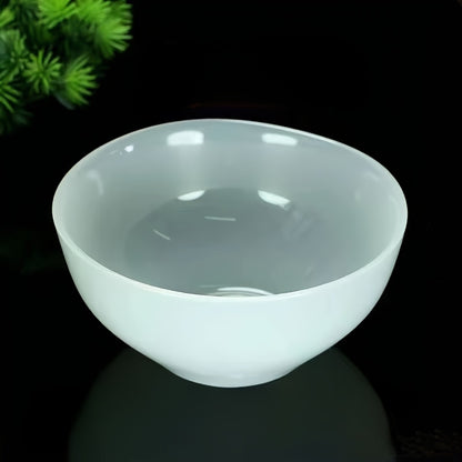 Elegant 2-Piece Natural Jade Bowl