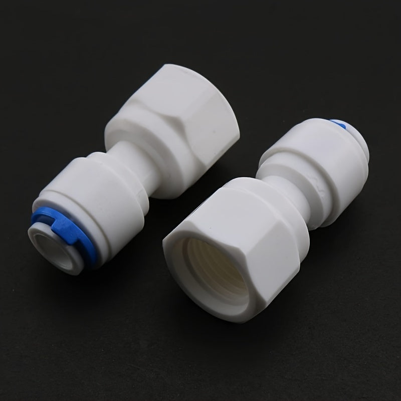 Set of 5 RO Water Purifier PE Tube Connectors - Easy Quick Connect 12.5mm to 2-Point Hose Adapters, Requires No Power, Perfect for Kitchen & Dining Use