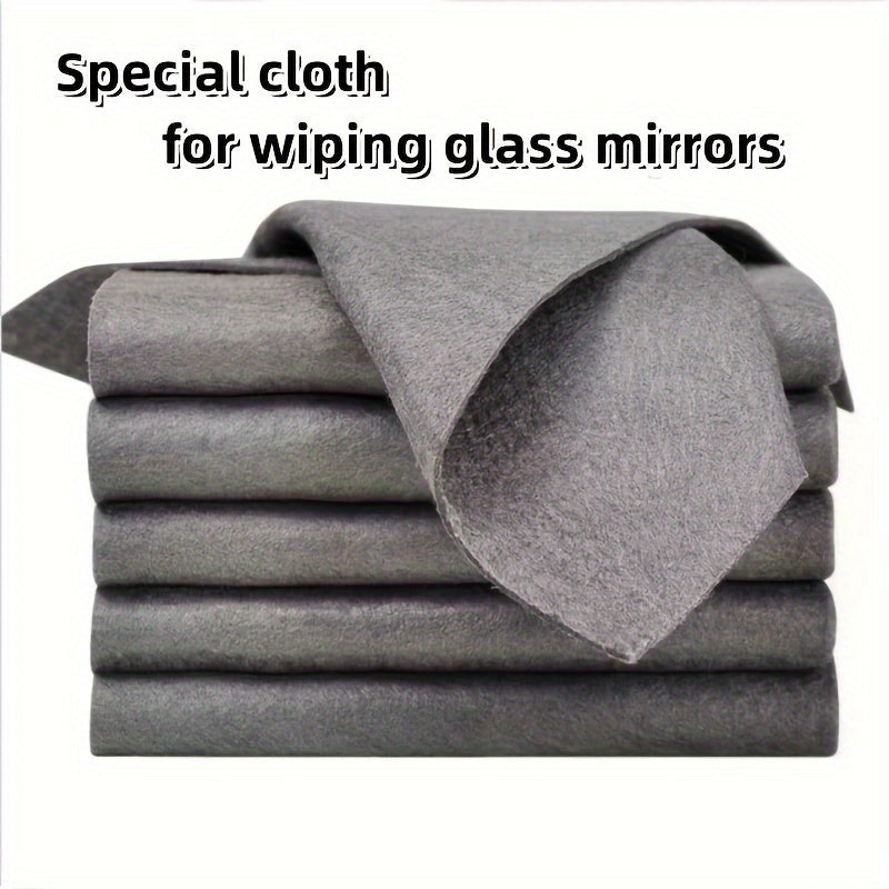 Magic Microfiber Cleaning Cloths - Set of 5 | Ideal for Cleaning Glass, Mirrors, and More | Long-lasting Dishwashing Towels for Home, Kitchen, Bathroom, and Car