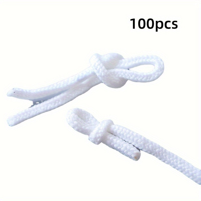 A pack of 100 absorbent cords for flower pots and plant ropes.