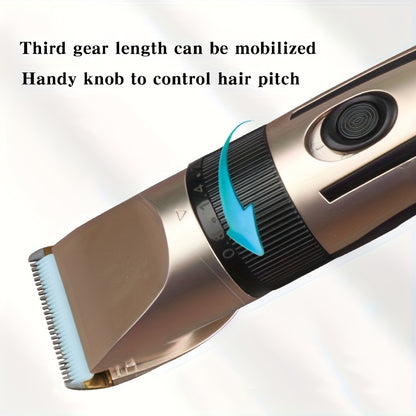 Multifunctional electric hair clipper trimmer for body hair removal, ideal Father's Day gift.