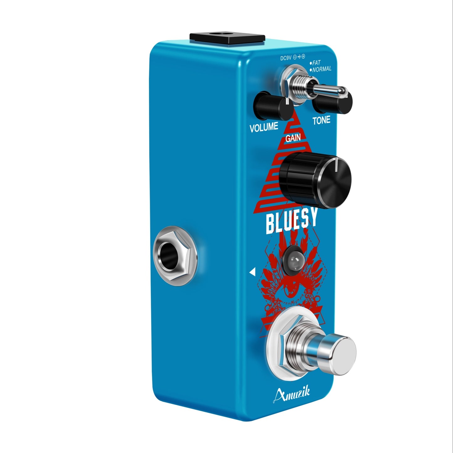 Classic Overdrive Guitar Pedal with Blues Drive Vintage Effect, Warm/Hot 2 Modes, Mini Size True Bypass